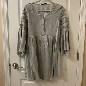 Long sleeve mini dress